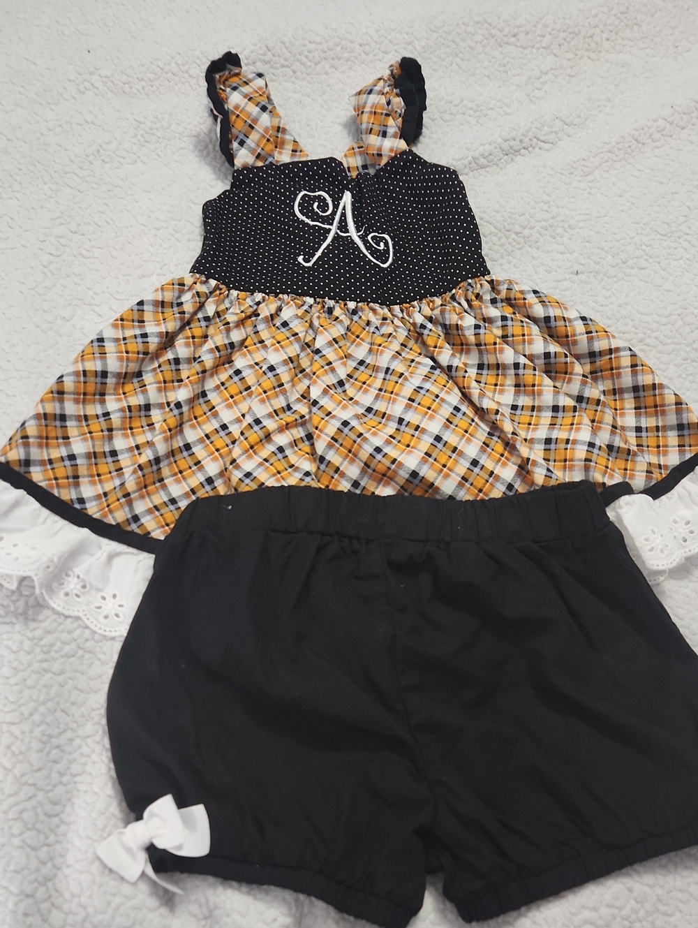 Ricrac & Ruffles Halloween Fall 2 piece set Size 5